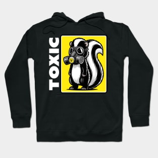 Funny Skunk with Gas Mask - Toxic Biohazard Hoodie